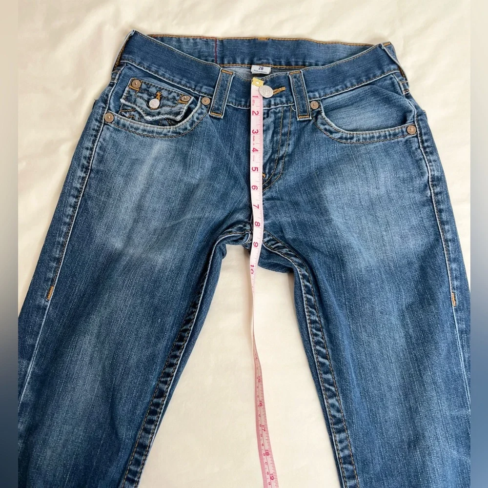 True Religion Men’s Size 28 Sección  Straight Denim Blue Jeans
